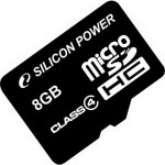 Купити Silicon Power MicroSDHC 8GB card only class 4 (SP008GBSTH004V10)