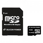 Купити Silicon Power MicroSDHC 16GB + SD adapter (class 10)