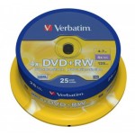 Купити Verbatim DVD+RW (43489) 25шт