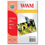 Купити Папір WWM 10x15 Glossy Paper (G200.F100//G200.F100/C)