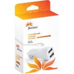Купити Florence 2*USB, 2.1A + cable iPhone 6/6  (CC21-IPH6)