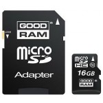 Купити Goodram MicroSDHC 16GB + SD adapter (class 4)