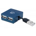 Купити Картрідер Manhattan Hi-Speed USB Hub Micro (160605) Blue