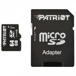 Купити Карта пам'яті Patriot 64GB microSD class10 UHS-1 (PSF64GMCSDXC10)