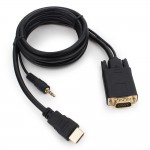 Купити Кабель Gembird Cablexpert HDMI-VGA + 3.5 mm Jack (A-HDMI-VGA-03-10)