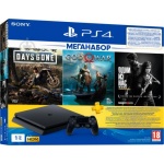 Купити Ігрова приставка PlayStation 4 1Tb Black 3ігри: Last of Us, God of War, Days Gone+PSPlus 3 М (9382102)