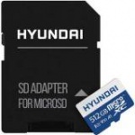 Купити Hyundai MicroSDXC 512Gb class 10 V30 U3 4k Retail + adapter (SDC512GU3)