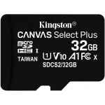 Купити Kingston MicroSDHC 32GB UHS-I A1 Class 10 card only (SDCS2/32GBSP)