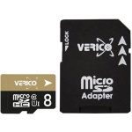 Купити Verico MicroSDHC 8GB UHS-I Class 10 + SD adapter (1MCOV-MAH983-NN)