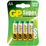 Купити Батарейки GP Super Alkaline AA 1.5V LR6 4 шт. (15A-U4 )