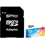 Купити Карта пам'яті Silicon Power Elite Color MicroSDXC 256GB (SP256GBSTXBU1V20SP)
