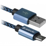 Купити Defender USB 2.0 AM - Micro 5P 1m USB08-03T Blue (87805)