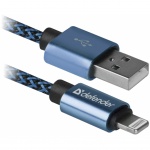 Купити Кабель Defender USB 2.0 AM-Lightning M 1m Blue (87811)