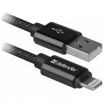 Купити Кабель Defender USB 2.0 AM-Lightning M 1m Black (87808)