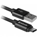 Купити Кабель Defender USB 2.0 AM - Type-C M 1m Black (87814)