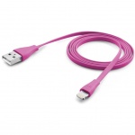 Купити Кабель CellularLine Lightning 1m Pink (USBDATACFLMFIIPH5P)