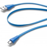 Купити Кабель CellularLine microUSB 1m Blue (USBDATACMICROUSBB)