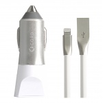 Купити Cord Nova 2USB 2.1A + Lightning cable Silver White (CC-1U021W-L)