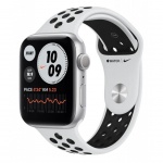 Купити Apple Watch Nike Series 6 GPS 40mm Silver Aluminium Case with Pure Platinum (M00T3) Black