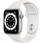 Купити Apple Watch Series 6 GPS 40mm Silver Aluminium Case with White Sport Band (MG283UL/A) 