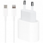 Купити Зарядний пристрій Apple 18W USB-Type-C Power Adapter + Cable Type-C to Lightning Original (MU7V2ZM/A) 