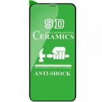 Купити Захисне скло Full Glue Ceramics Anti-shock Glass iPhone 12/12 Pro Black (тех.пак)