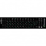 Купити Наклейка на клавиатуру Grand-X 68 keys Cyrillic Green Latin White (GXDPGW)