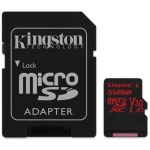 Купити Карта пам'яті Kingston 512GB microSDXC class 10 UHS-I U3 Canvas React (SDCR/512GB)