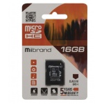 Купити Карта пам'яті Mibrand MicroSDHC 16GB UHS-I Class 10 + SD adapter (MICDHU1/16GB-A)