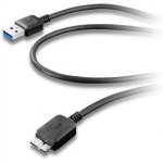 Купити Кабель CellularLine microUSB 3.0 Black (USBDATACMICROUSB30)