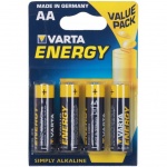 Купити Батарейка Varta AA Energy Alkaline LR6 4шт. (4106229414)