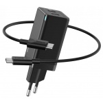 Купити Зарядний пристрій Baseus GaN2 QC C+C 45W + Cable Type-C 100W Black (CCGAN-M01)