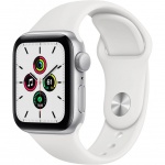 Купити Apple Watch SE GPS 44mm Silver Aluminium Case with White Sport Ba (MYDQ2UL/A)