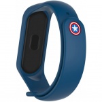 Купити Ремінець для фітнес браслета Armorstandart Superhero Edition for Xiaomi Mi Band 4/3 Captain America Blue (ARM55061)
