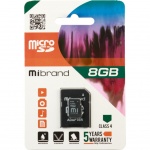 Купити Карта пам'яті Mibrand 8GB microSD class 4 (MICDC4/8GB-A)