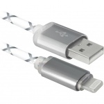 Купити Кабель Defender ACH03-03LT USB 2.0 AM to Lightning 1m (87550)