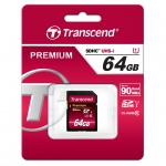 Купити Карта пам'яті Transcend 64Gb SDXC class 10 UHS-I Premium (TS64GSDU1)