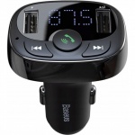 Купити FM модулятор Baseus T-Typed Bluetooth MP3 Charger Black (CCTM-01)