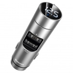 Купити FM модулятор Baseus Energy Column Wireless MP3 Silver (CCNLZ-0S)