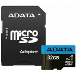 Купити Карта пам'яті A-DATA MicroSDHC 32GB class 10 UHS-I + SD adapter (AUSDH32GUICL10A1-RA1)