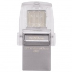 Купити Kingston 128GB DataTraveler microDuo 3C Silver-White (DTDUO3C/128GB)