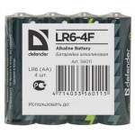 Купити Батарейка Defender AA LR6 Alkaline 4шт. (56011@)