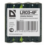 Купити Батарейка Defender AAA LR3 Alkaline 4шт. (56001@)