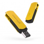 Купити eXceleram 16GB P2 Series USB 2.0 Yellow2-Black (EXP2U2Y2B16)
