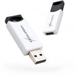 Купити eXceleram 32GB H2 Series USB 2.0 White-Black (EXU2H2W32)