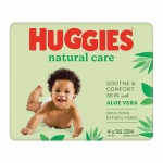 Купити Дитячі вологі серветки Huggies Natural Care 56 х 4шт. (5029053550183)