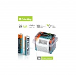 Купити Батарейка ColorWay AAA LR03 Alkaline Power лужні 24шт. (CW-BALR03-24PB)