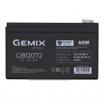 Купити Акумуляторна батарея Gemix 12V 7.2 A Black (GB12072)