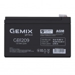 Купити Акумуляторна батарея Gemix 12V 9.0 A B Black (GB1209)