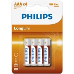 Купити Батарейка Philips LongLife Zinc Carbon R03 AAA BL/4 4шт. (R03L4B/10)